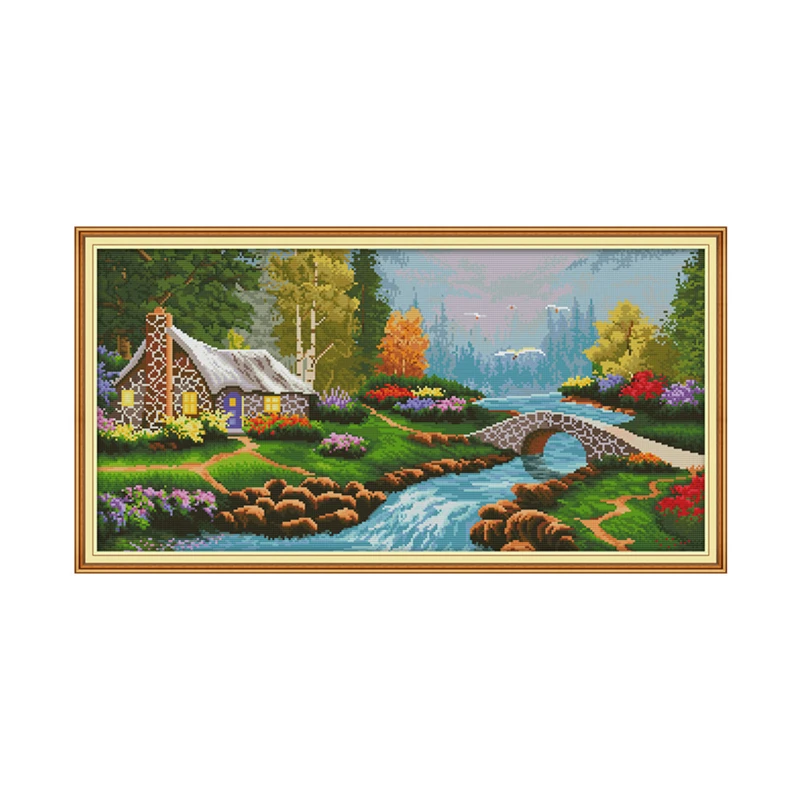 Небольшая перемычка, Набор для вышивки крестиком «текущая вода» и «дом», Набор для вышивки крестиком aida 14ct 11ct, печать на холсте, рукоделие, в... 
Небольшая перемычка, Набор для вышивки крестиком «текущая вода» и «дом», Набор для вышивки крестиком aida 14ct 11ct, печать на холсте, рукоделие, в...