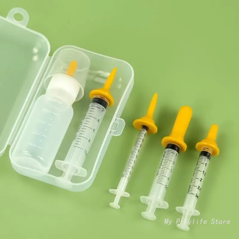 Newborn Pet Feeding Bottle Kit for Dog Cats Hamster Feeding Pacifier For Medicine Feeding Pets Oral Syringe With Silicone Nipple
Newborn Pet Feeding Bottle Kit for Dog Cats Hamster Feeding Pacifier For Medicine Feeding Pets Oral Syringe With Silicone Nipple