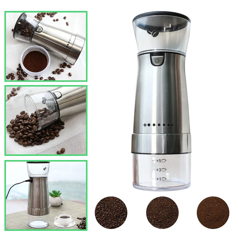 Portable Coffee Grinder Electric Stainless Steel Grinding Core spices Coffee Beans Grinders usb Charging Espresso Coffee Machine
Portable Coffee Grinder Electric Stainless Steel Grinding Core spices Coffee Beans Grinders usb Charging Espresso Coffee Machine