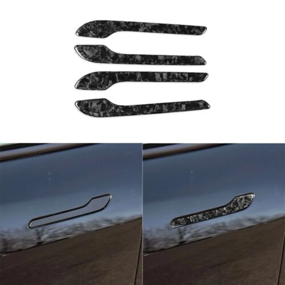4PCS Forged Carbon Fiber Side Door Handle Cover Decoration For Model Y 2017-2022 Decorative Stickers
4PCS Forged Carbon Fiber Side Door Handle Cover Decoration For Model Y 2017-2022 Decorative Stickers