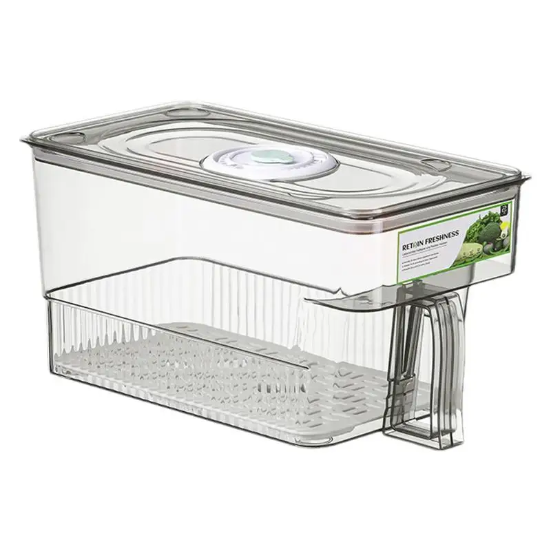 Fruit Container For Refrigerator Produce Saver Containers Storage Box With Removable Drain Tray Time Dial And Sturdy Handle
Fruit Container For Refrigerator Produce Saver Containers Storage Box With Removable Drain Tray Time Dial And Sturdy Handle