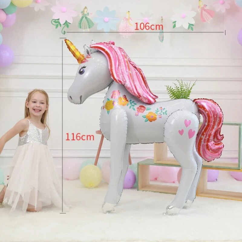 3D Standing Unicorn Aluminum Film Balloon Standing Large Horse Children Cartoon Animal Balloon Birthday Party Decoration
3D Standing Unicorn Aluminum Film Balloon Standing Large Horse Children Cartoon Animal Balloon Birthday Party Decoration