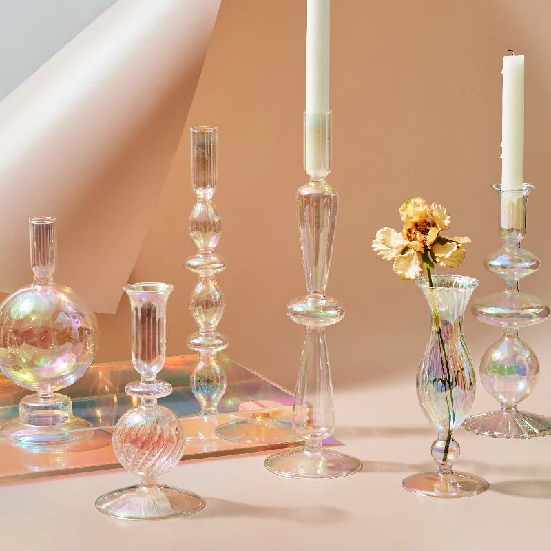 Iridescent Candle Holders Rainbow Nordic Vase Flower Home Decoration Nordic Table Decor Christmas Gift Dining Table Decor Glass
Iridescent Candle Holders Rainbow Nordic Vase Flower Home Decoration Nordic Table Decor Christmas Gift Dining Table Decor Glass