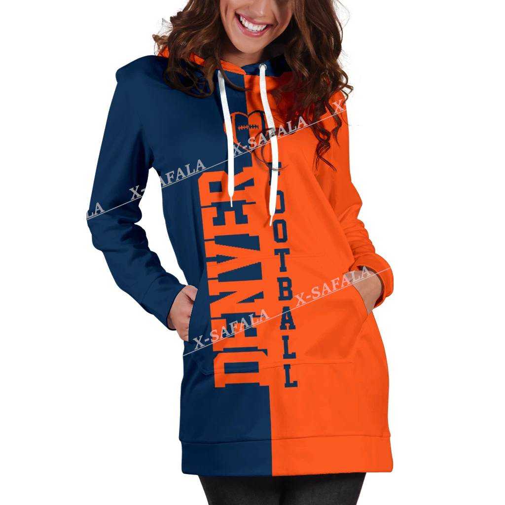 DENVER FOOTBALL Rugby Style 3D Fashion Printed Slim Hoodies Dress Women Casual Wear Long Sleeve Hooded Sweatshirt Pullover
DENVER FOOTBALL Rugby Style 3D Fashion Printed Slim Hoodies Dress Women Casual Wear Long Sleeve Hooded Sweatshirt Pullover
