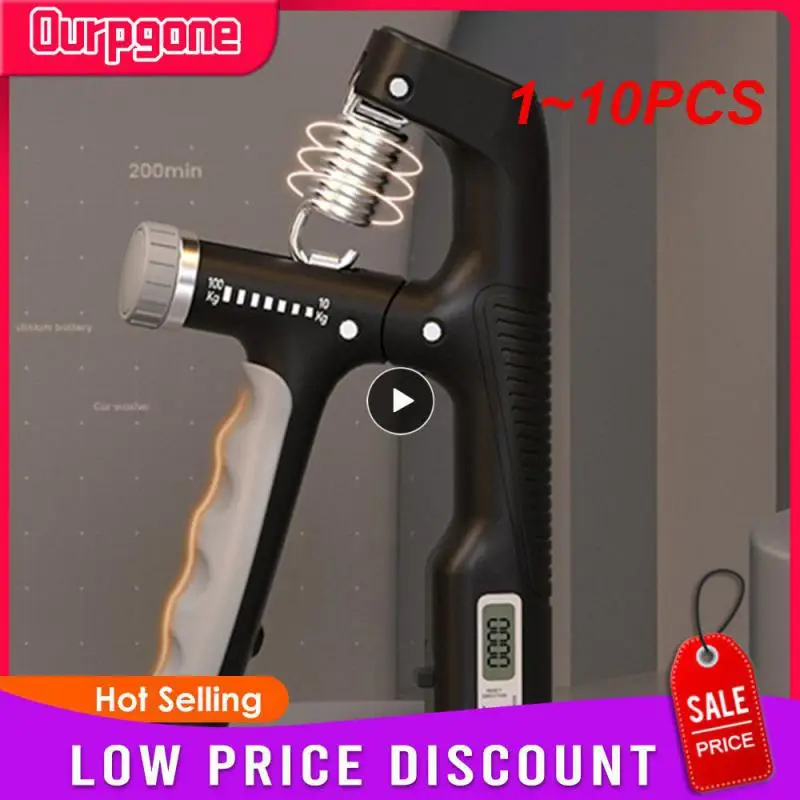 1~10PCS Hand Grip Strengthener (Smart Counting) Adjustable Resistance 10 - 100KG Forearm Exerciser Grip Strength Trainer Muscle 
1~10PCS Hand Grip Strengthener (Smart Counting) Adjustable Resistance 10 - 100KG Forearm Exerciser Grip Strength Trainer Muscle