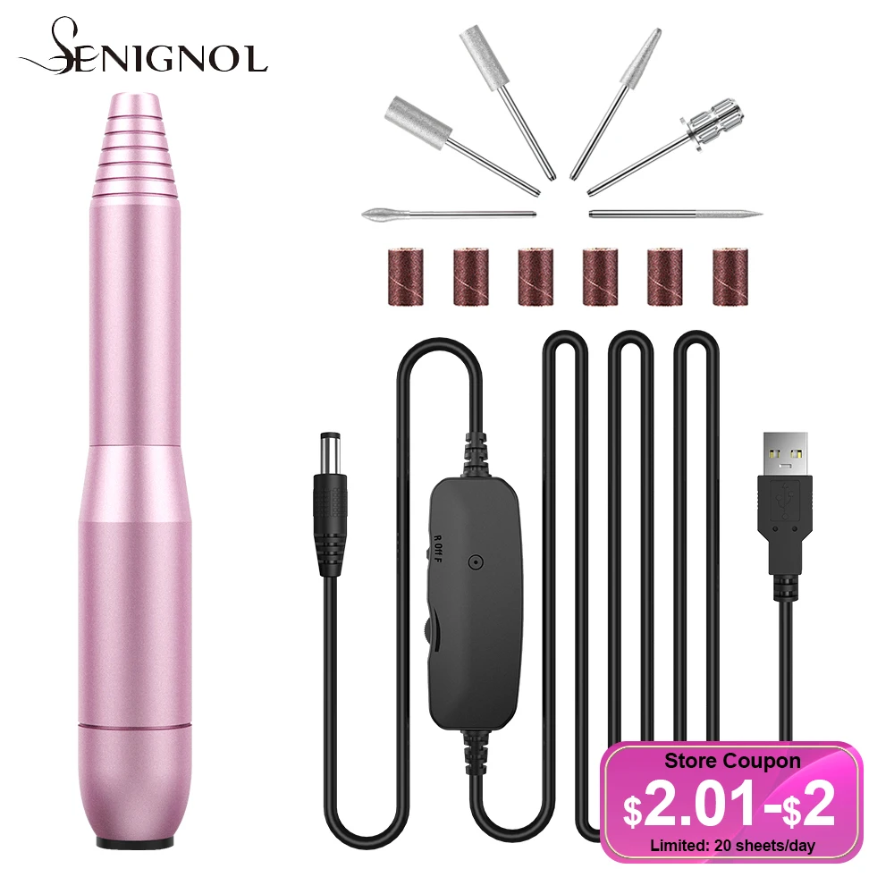SENIGNOL Electric Nail Drill Machine For Manicure Milling Cutter Set Gel Polishing Electric Nail Sander Pen Salon Nail Equipment
SENIGNOL Electric Nail Drill Machine For Manicure Milling Cutter Set Gel Polishing Electric Nail Sander Pen Salon Nail Equipment