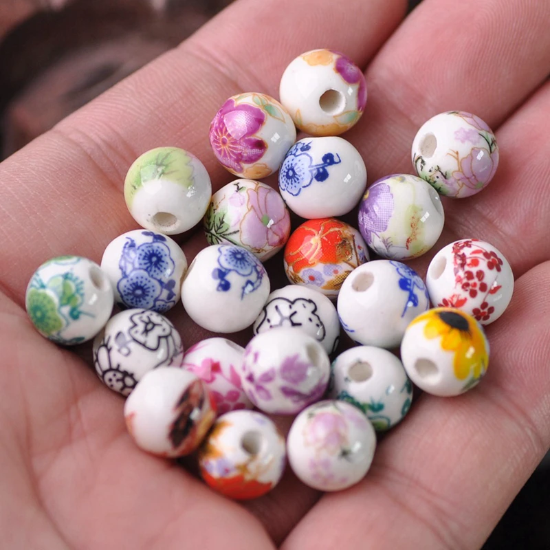 10pcs 10mm/12mm Flower Patterns Round Ceramic Porcelain Loose Spacer Beads lot for DIY Crafts Bracelet Jewelry Making
10pcs 10mm/12mm Flower Patterns Round Ceramic Porcelain Loose Spacer Beads lot for DIY Crafts Bracelet Jewelry Making