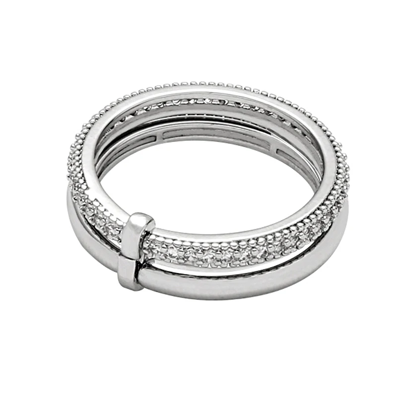 New Fashion Zircon Double Ring for Women Korean Simple Trendy Design Finger Rings Hip Hop Sweet Cool Girl Jewelry Accessories
New Fashion Zircon Double Ring for Women Korean Simple Trendy Design Finger Rings Hip Hop Sweet Cool Girl Jewelry Accessories