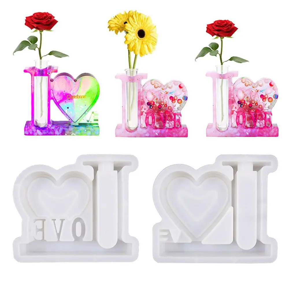 Wedding Supplies Handmade Epoxy Resin Cake Mold Heart Love Shape Hydroponic Plant Vases Bonsai Flower Pot Silicone Mold 
Wedding Supplies Handmade Epoxy Resin Cake Mold Heart Love Shape Hydroponic Plant Vases Bonsai Flower Pot Silicone Mold