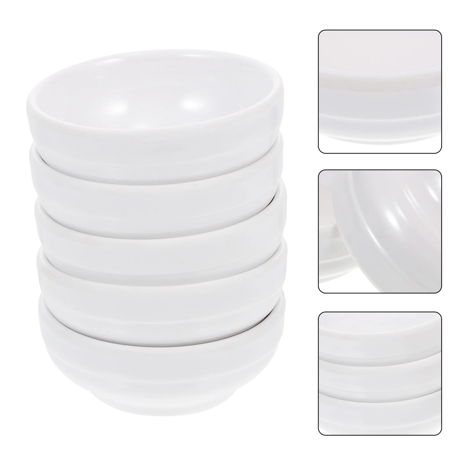 5Pcs Melamine Dish Durable Versatile Smooth Color Tray Paint Tray Container Sauce Bowl
5Pcs Melamine Dish Durable Versatile Smooth Color Tray Paint Tray Container Sauce Bowl