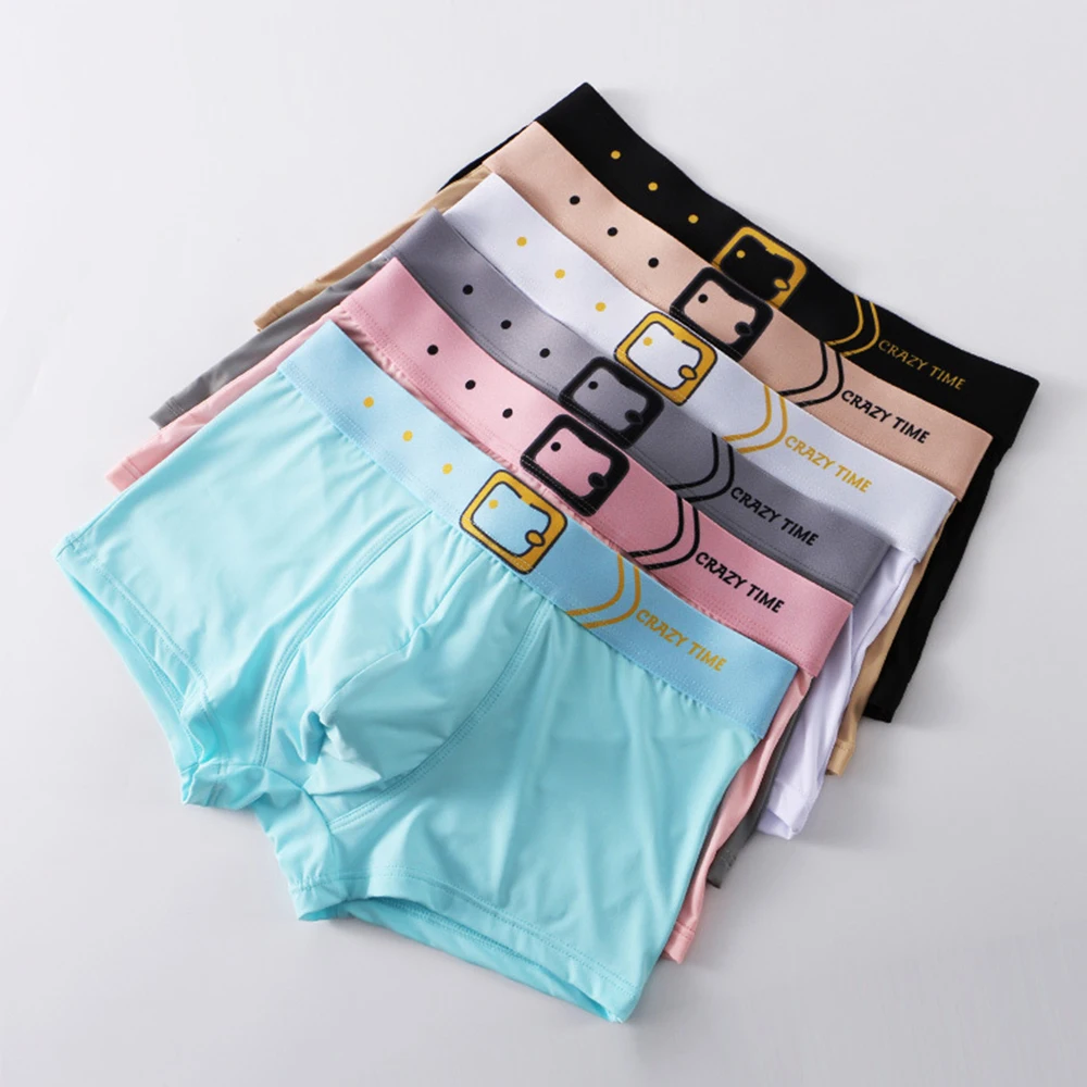 3D Print Belt Boxers Men's Breathable Comfy Ice Silk Boxer Shorts Bulge Pouch Underpants Summer Underwear Smooth Seemless Panty
3D Print Belt Boxers Men's Breathable Comfy Ice Silk Boxer Shorts Bulge Pouch Underpants Summer Underwear Smooth Seemless Panty