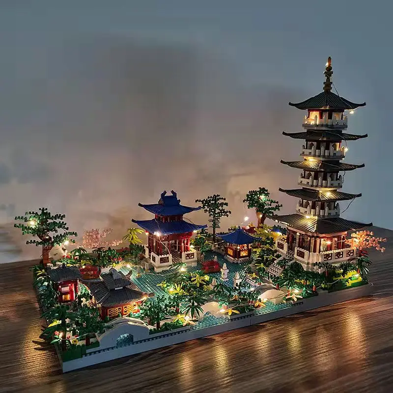 5186PCS Chinese Architecture Micro Building Blocks Tower West Lake Trees DIY Diamond Bricks with Light Toy for Kids Adults Gifts
5186PCS Chinese Architecture Micro Building Blocks Tower West Lake Trees DIY Diamond Bricks with Light Toy for Kids Adults Gifts