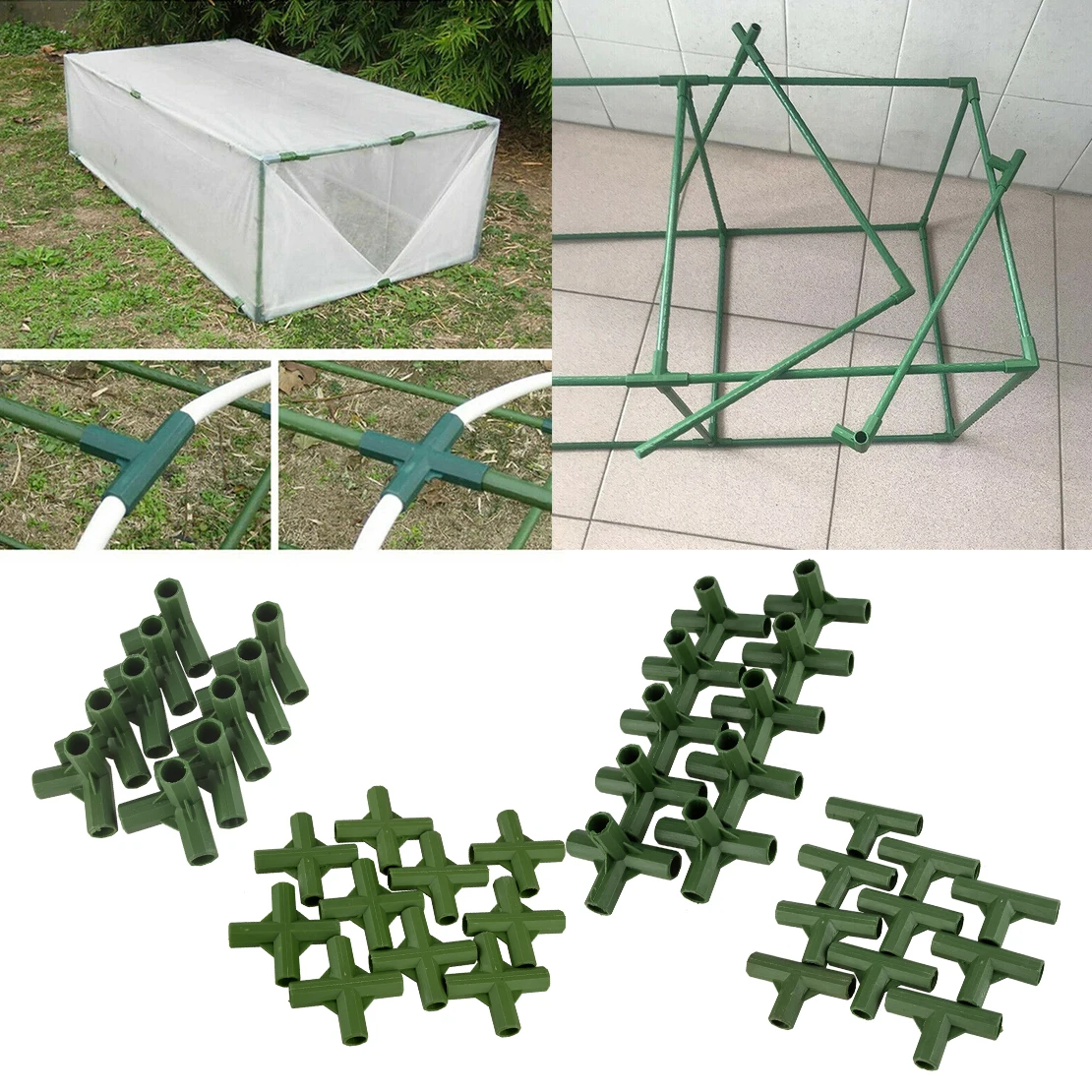 LETAOSK 40Pcs Joint Connectors Green for Plant Awning Structure Plastic Pipe Frame Greenhouse Bracket
LETAOSK 40Pcs Joint Connectors Green for Plant Awning Structure Plastic Pipe Frame Greenhouse Bracket