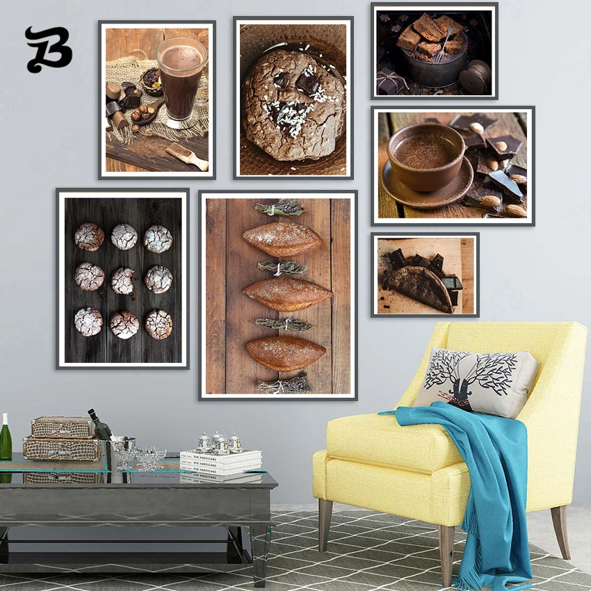 Baking Bread Chocolate Cookies Dessert Canvas Painting Wall Art Canvas Poster Prints Wall Pictures for Kitchen Cake Shop Decor
Baking Bread Chocolate Cookies Dessert Canvas Painting Wall Art Canvas Poster Prints Wall Pictures for Kitchen Cake Shop Decor