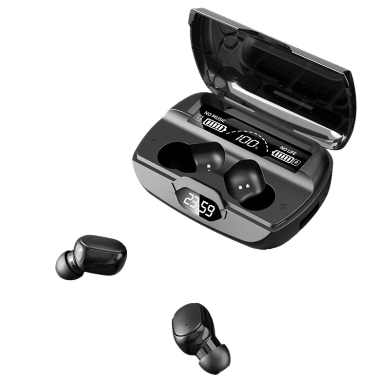 TWS G6 Wireless Headphones Bluetooth Earphones 5.1 with Clock LED Display Stereo Headset
TWS G6 Wireless Headphones Bluetooth Earphones 5.1 with Clock LED Display Stereo Headset