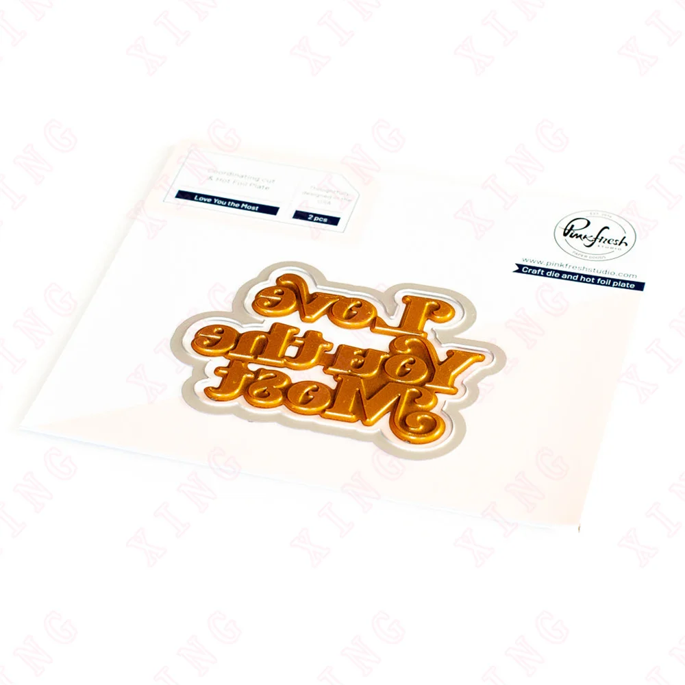 New 2023 Diy Scrapbook Album Card Handmade Craft Decoration Embossing Metal Cut Molds Arrival Love You the Most Hot Foil and Die
New 2023 Diy Scrapbook Album Card Handmade Craft Decoration Embossing Metal Cut Molds Arrival Love You the Most Hot Foil and Die