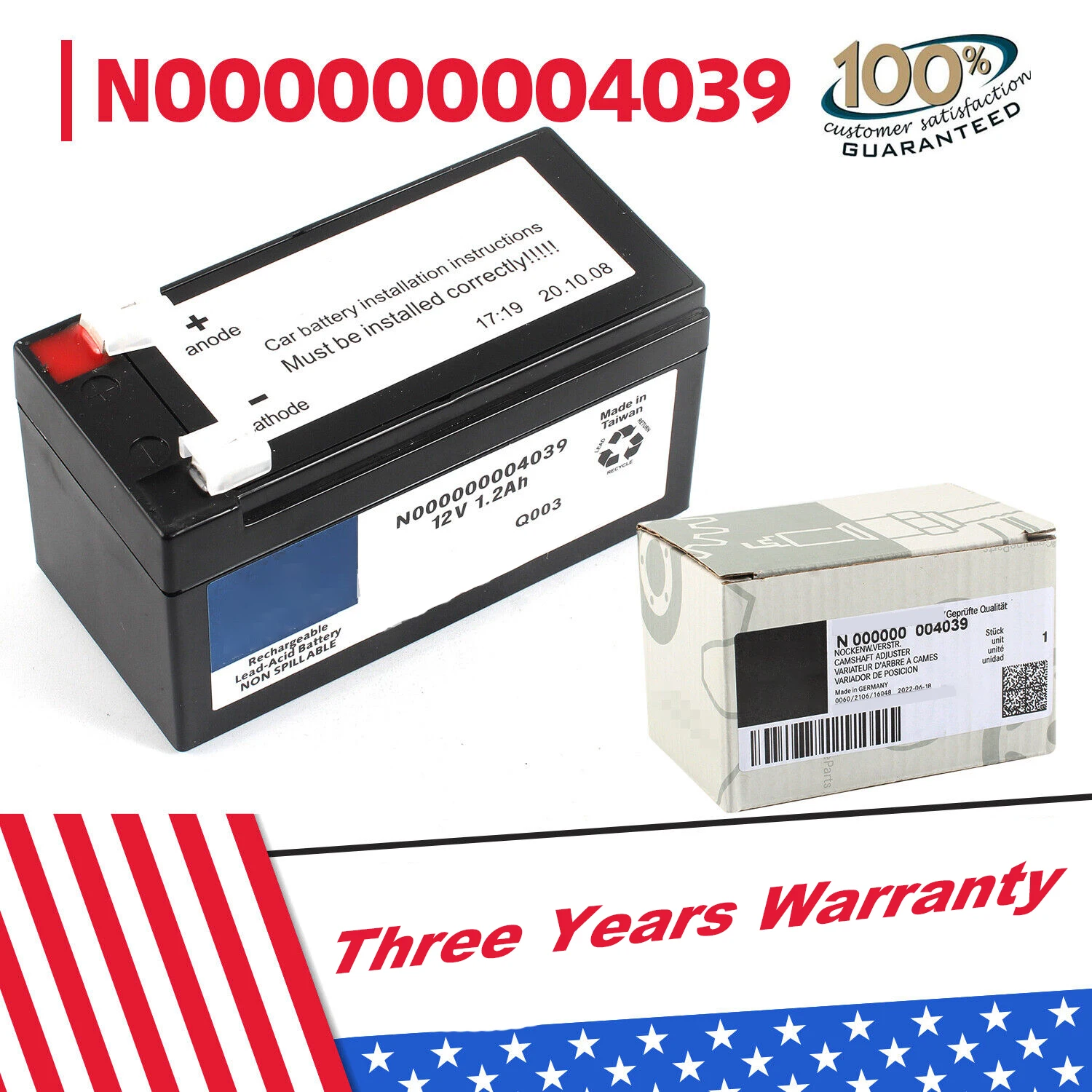 Brand New Auxiliary Battery 12V 1.2Ah OEM N000000004039 000000004039 With Original Box For Mercedes Benz CL ML R S Class
Brand New Auxiliary Battery 12V 1.2Ah OEM N000000004039 000000004039 With Original Box For Mercedes Benz CL ML R S Class