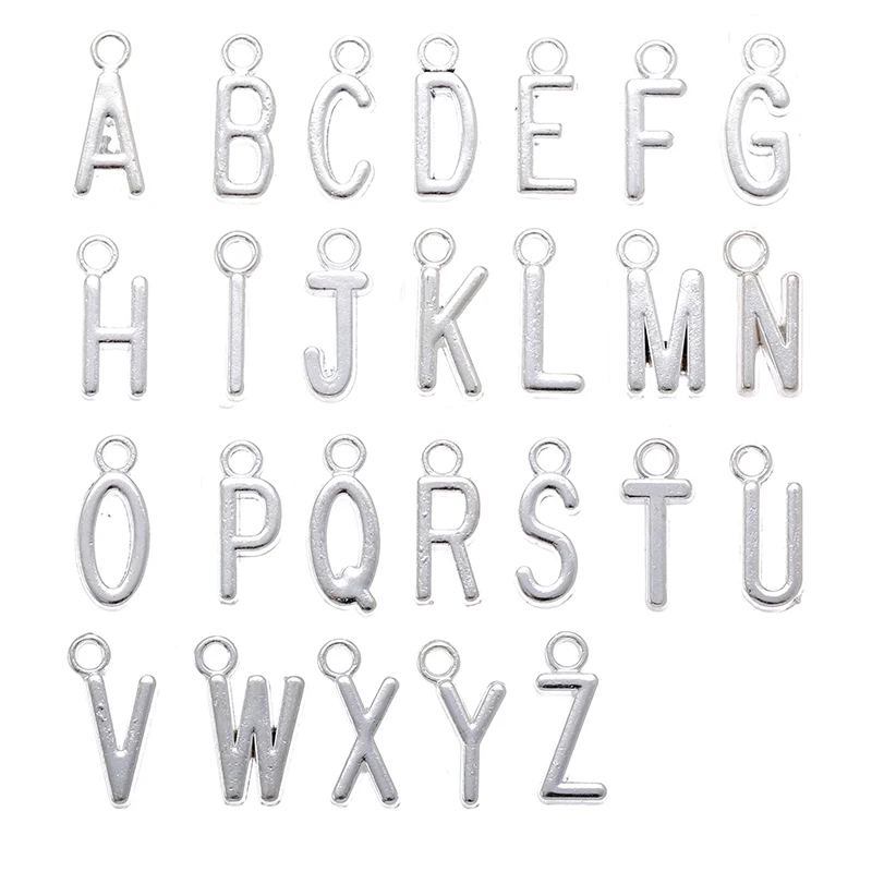 YuenZ 20pcs Alphabet Letter Antique Silver Color Charms Jewelry Handmade Pendants Jewelry Making Handmade DIY Bracelet 15*10mm
YuenZ 20pcs Alphabet Letter Antique Silver Color Charms Jewelry Handmade Pendants Jewelry Making Handmade DIY Bracelet 15*10mm