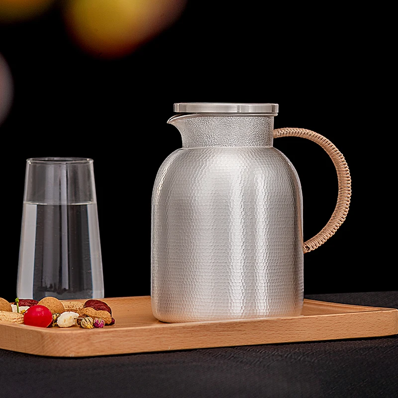 Silver Pot Tea Water Separation Teapot Sterling Silver 999 Boiled Milk Household Cool Cold Kettle 1800ml
Silver Pot Tea Water Separation Teapot Sterling Silver 999 Boiled Milk Household Cool Cold Kettle 1800ml