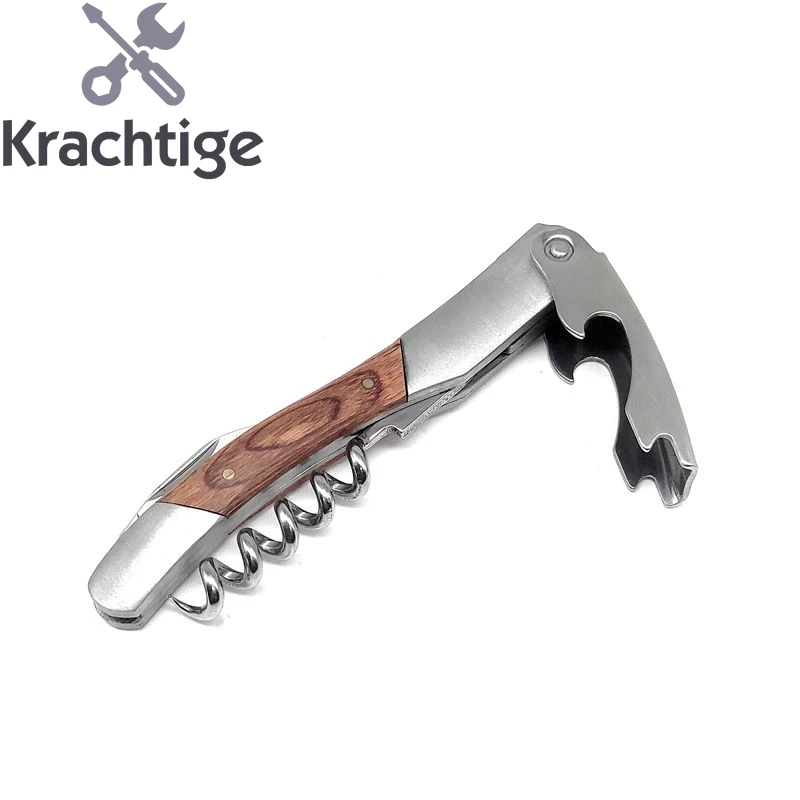 Krachtige Red Wine Corkscrew Stainless Steel Bottle Opener Beer Bottle Can Remover Cutter for Kitchen Tools Bar /Wood Handle
Krachtige Red Wine Corkscrew Stainless Steel Bottle Opener Beer Bottle Can Remover Cutter for Kitchen Tools Bar /Wood Handle