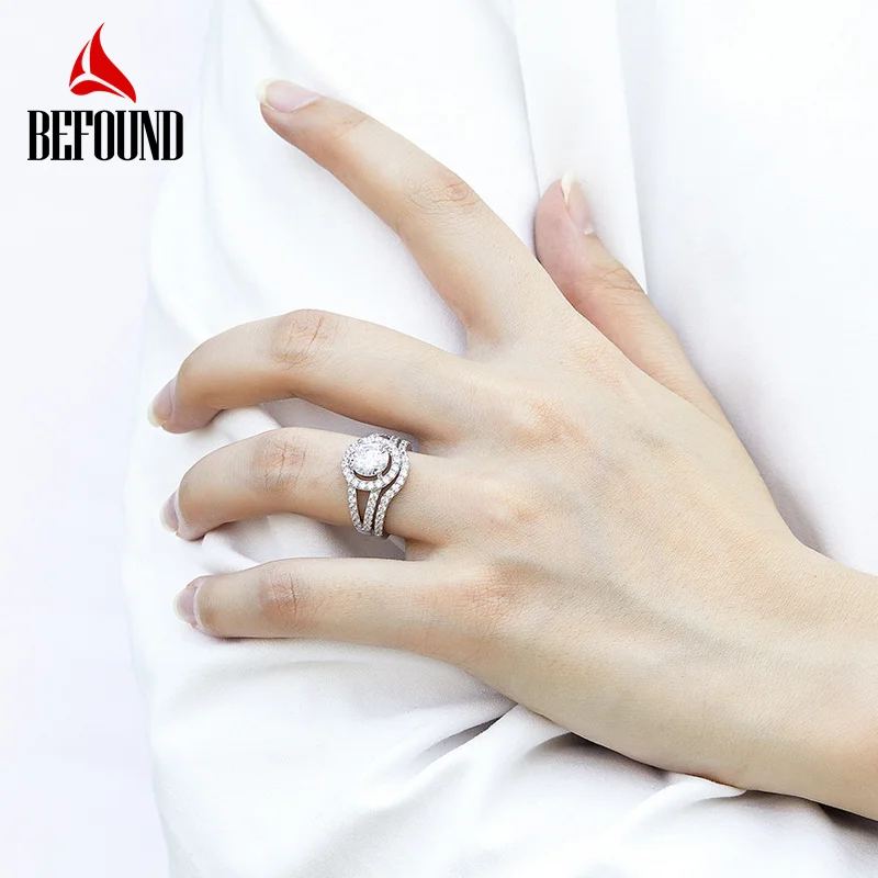 BEFOUND 1.5ct Round Zircons Luxury Wedding Rings 925 Silver Cutout Ring Arm Four Prong Setting Engagement Proposal Womens Rings
BEFOUND 1.5ct Round Zircons Luxury Wedding Rings 925 Silver Cutout Ring Arm Four Prong Setting Engagement Proposal Womens Rings