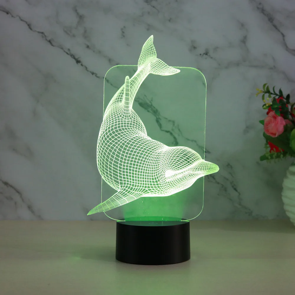 Dolphin 3D Night Light Touch Remote Control Charging Decoration Gift Atmosphere Seven Color Night Lamps Dolphin Light
Dolphin 3D Night Light Touch Remote Control Charging Decoration Gift Atmosphere Seven Color Night Lamps Dolphin Light
