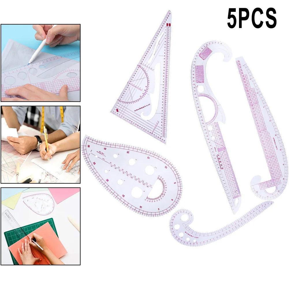 5Pcs/Set Plastic French Curve Metric Sewing Ruler Patchwork Ruler Measure For Dressmaking Tailor DIY Sewing Accessories
5Pcs/Set Plastic French Curve Metric Sewing Ruler Patchwork Ruler Measure For Dressmaking Tailor DIY Sewing Accessories
