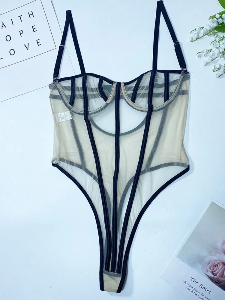 Hot Sexy 2022 Summer Women's Sensual Lingeries Mesh See Through Erotic Bodysuit Lace Patchwork Transparent Tights Bodystocking
Hot Sexy 2022 Summer Women's Sensual Lingeries Mesh See Through Erotic Bodysuit Lace Patchwork Transparent Tights Bodystocking