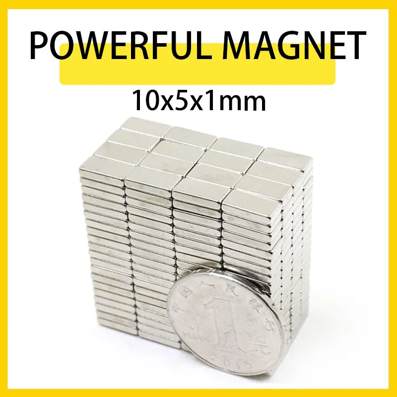 20~1000PCS 10x5x1mm Neodymium Magnet 10mm x 5mm x 1mm N35 NdFeB Block Super Powerful Strong Permanent Magnet
20~1000PCS 10x5x1mm Neodymium Magnet 10mm x 5mm x 1mm N35 NdFeB Block Super Powerful Strong Permanent Magnet