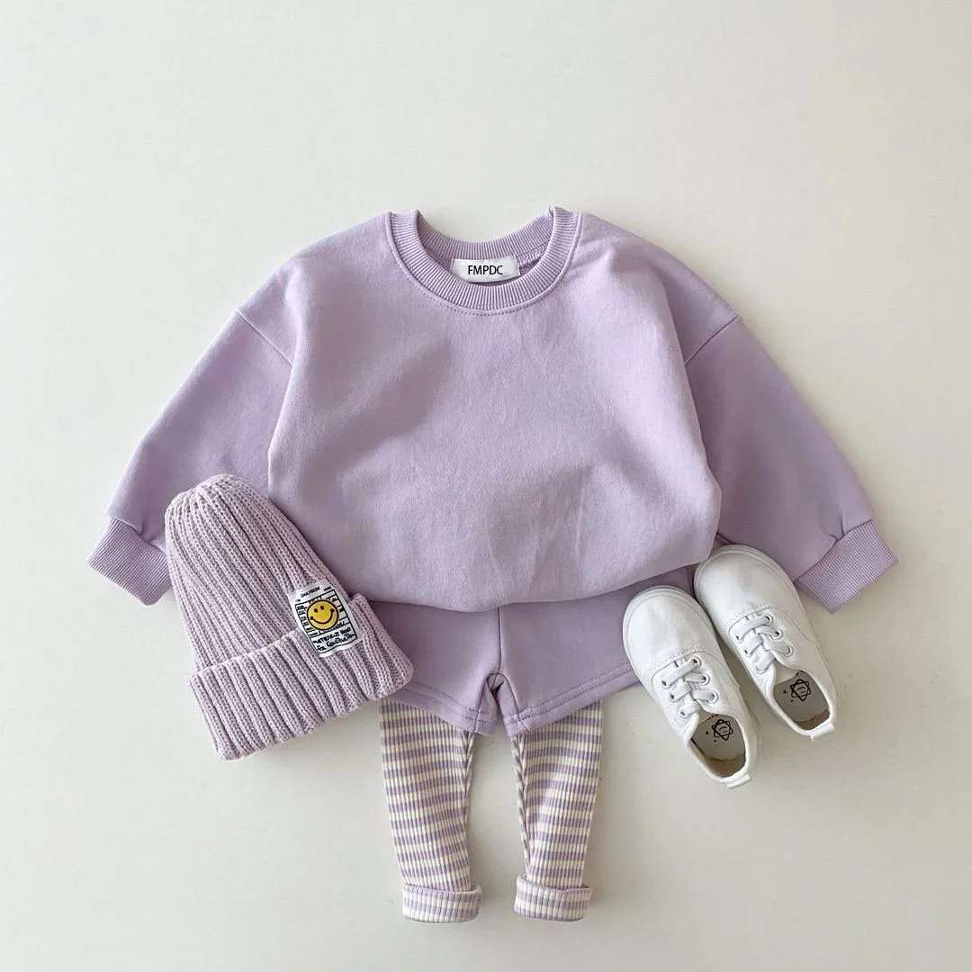 Korean Baby Cotton Kintting Clothing Sets Kids Boy Girls Outfit Spring Autumn Teenage Infant Tracksuit Pullovers Tops+Pants 2PCS
Korean Baby Cotton Kintting Clothing Sets Kids Boy Girls Outfit Spring Autumn Teenage Infant Tracksuit Pullovers Tops+Pants 2PCS