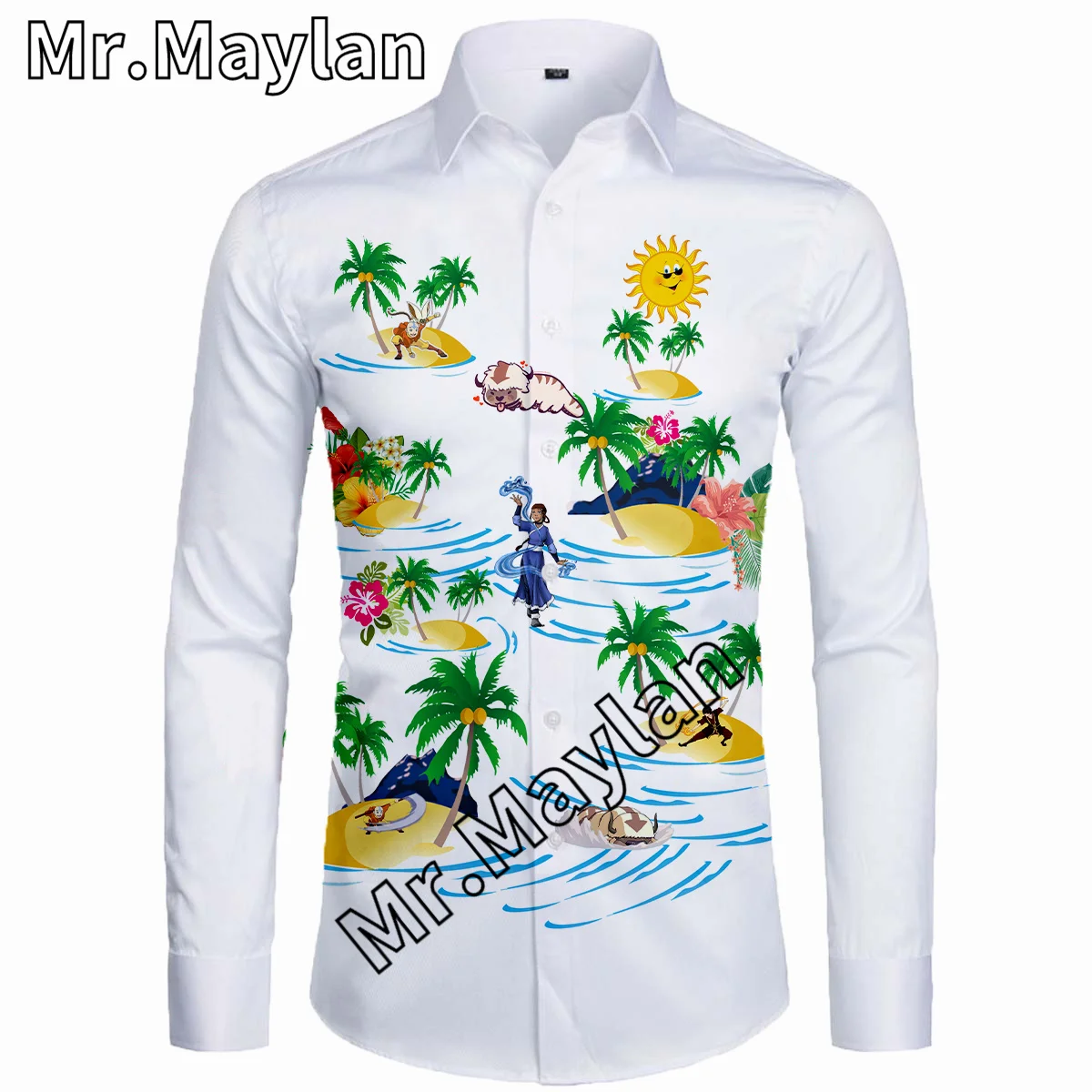 Гавайская белая пляжная рубашка в стиле Харадзюку С аниме 3D, осенняя уличная одежда для праздника, вечеринки, рубашки с длинным рукавом, большие размеры 5XL 
Гавайская белая пляжная рубашка в стиле Харадзюку С аниме 3D, осенняя уличная одежда для праздника, вечеринки, рубашки с длинным рукавом, большие размеры 5XL