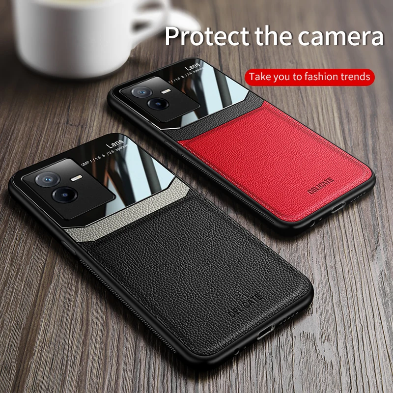 For ViVO T2X Case Luxury Leather Texture PC Phone Cover For VIVo T1X VIVo X70 X80 X80Pro Y 70S Y52S Shockproof Bumper
For ViVO T2X Case Luxury Leather Texture PC Phone Cover For VIVo T1X VIVo X70 X80 X80Pro Y 70S Y52S Shockproof Bumper