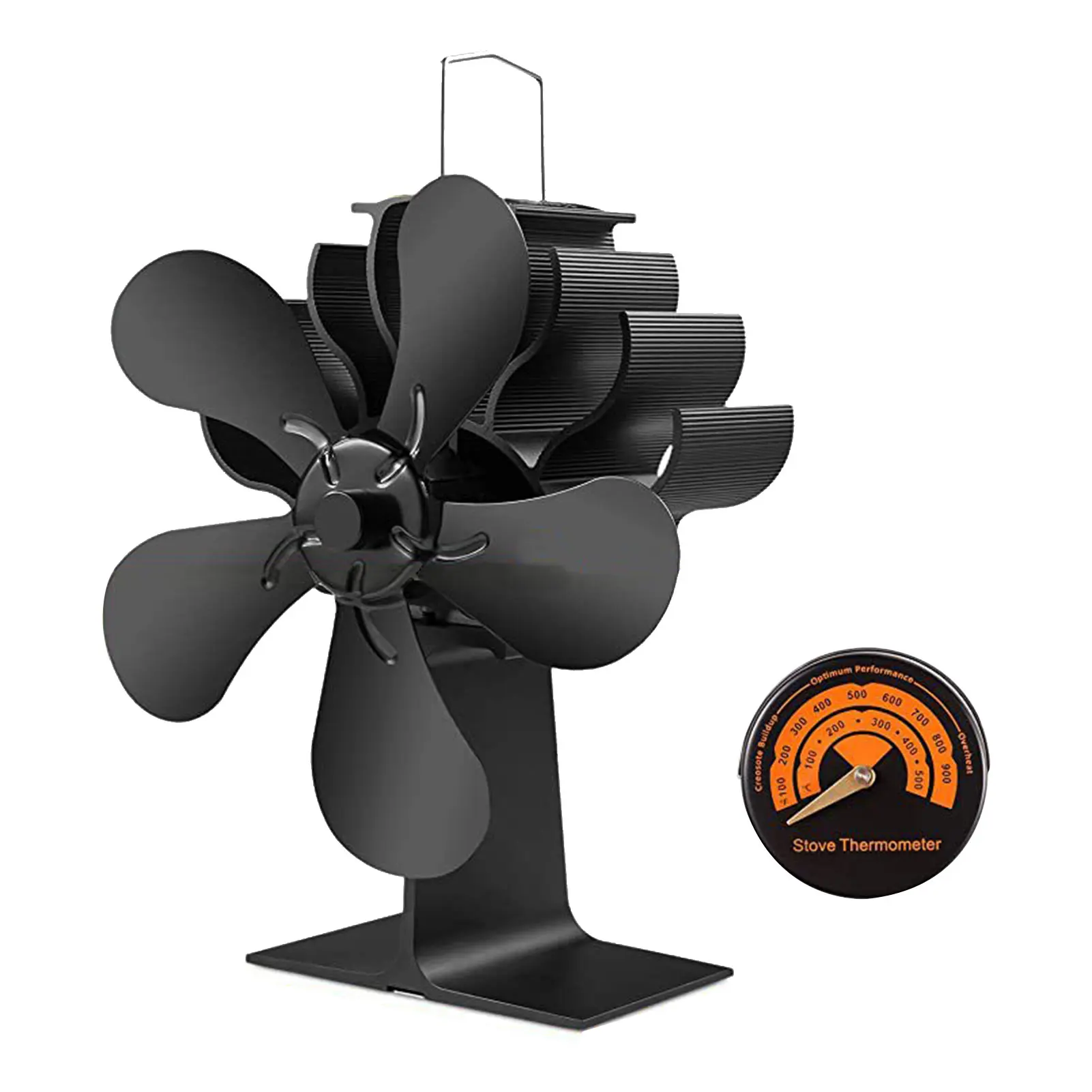 Heat Powered Wood Burner Distribution Stove Fan With Thermometer Silent Indoor Circulation Eco Friendly Home 4 Blades Fireplace
Heat Powered Wood Burner Distribution Stove Fan With Thermometer Silent Indoor Circulation Eco Friendly Home 4 Blades Fireplace