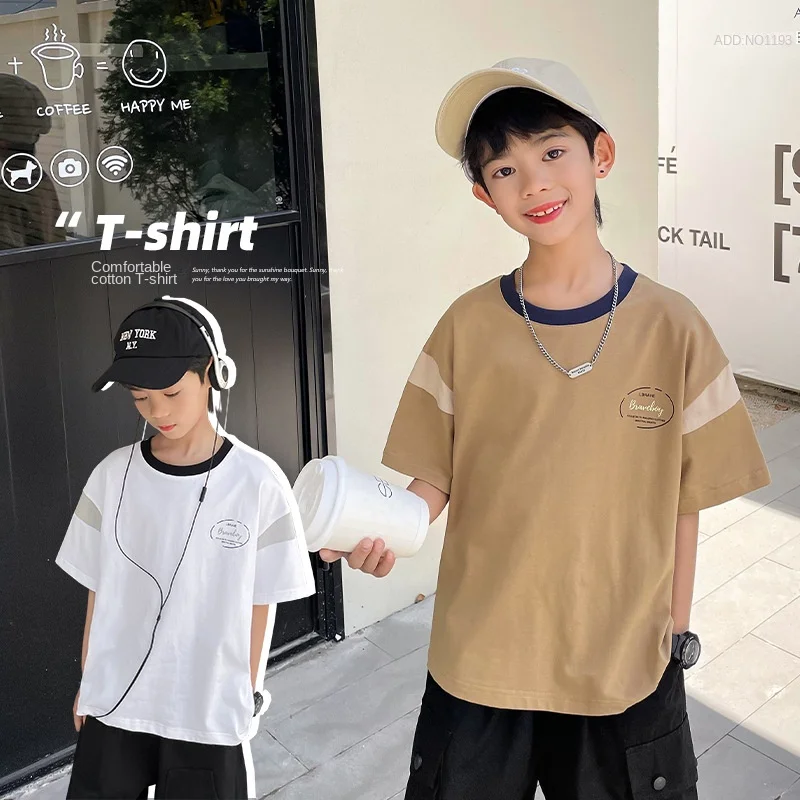 Children's 2023 Summer New Print Short Sleeve Boys' Korean Cotton T-shirt Fashion Top Children's Sweatshirt
Children's 2023 Summer New Print Short Sleeve Boys' Korean Cotton T-shirt Fashion Top Children's Sweatshirt
