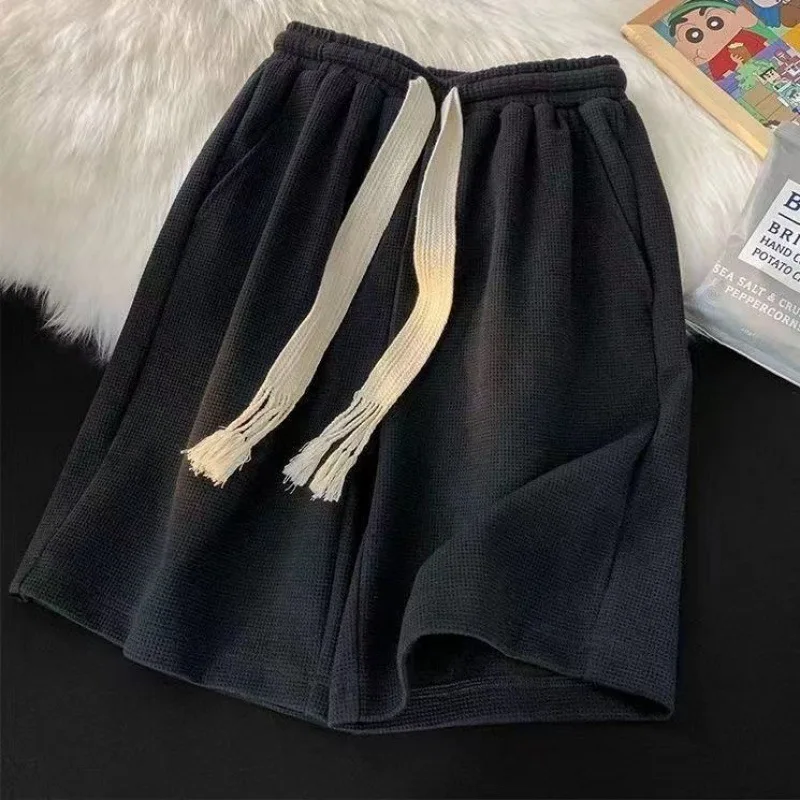 Large Underpants With Fire Waffle Sports Shorts For Female Students Loose Straight Leg Wide Casual Five-Piece Pants High Waist
Large Underpants With Fire Waffle Sports Shorts For Female Students Loose Straight Leg Wide Casual Five-Piece Pants High Waist