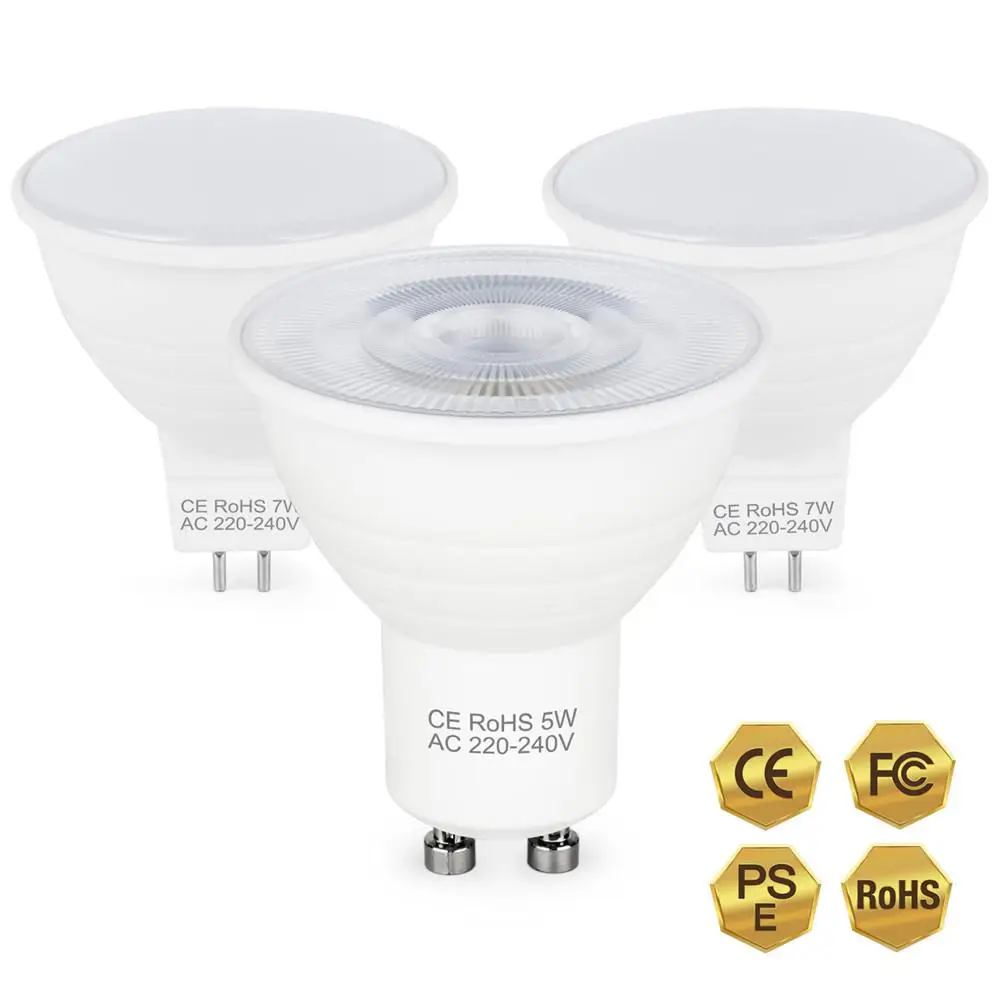 

Led Bulbs Gu10 Mr16 220v Led Lamp Energy-saving 1pcs Lamp Cup For Home Party 350lm Aluminum Plastic Package 2835 Smd Night Light