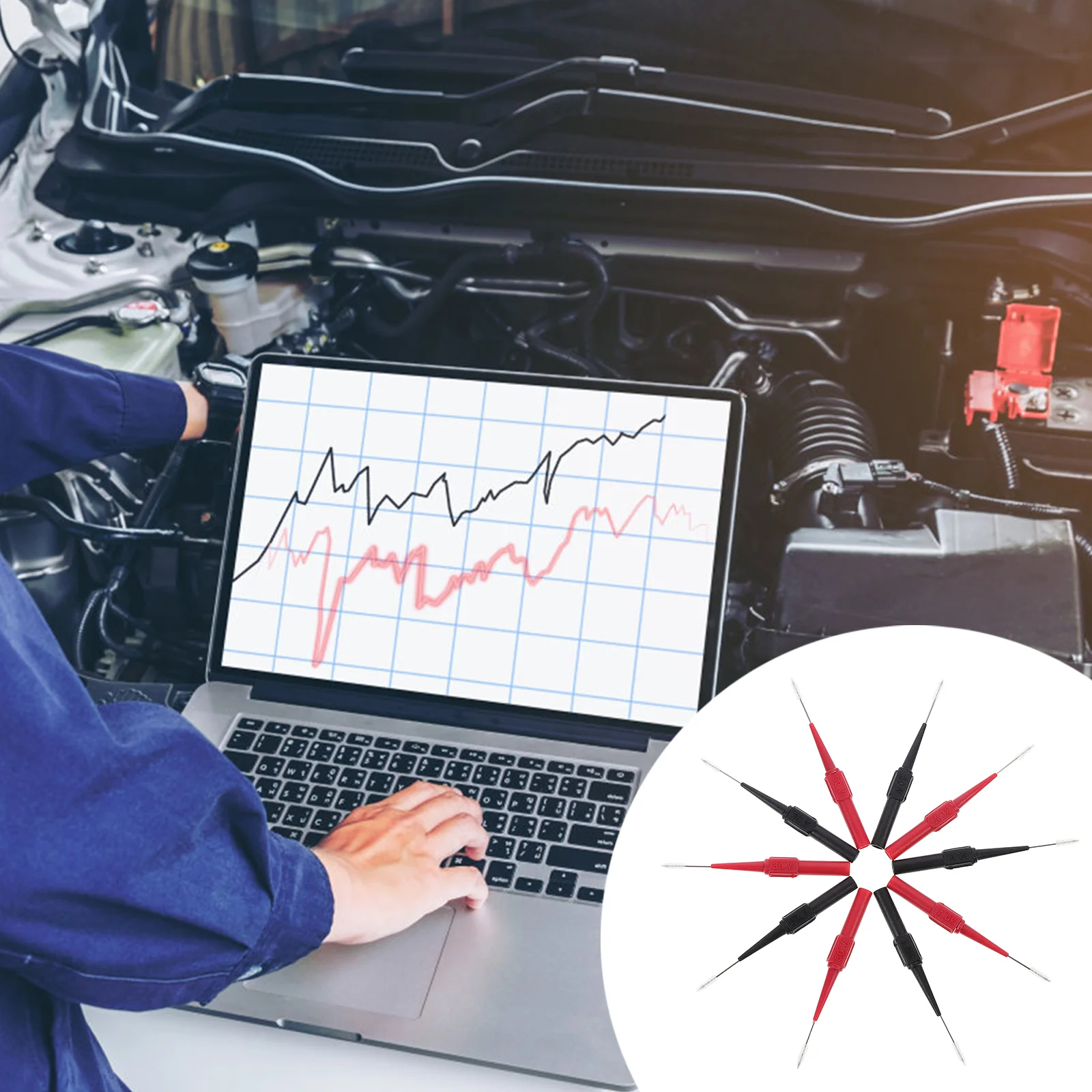 Probe Test Multimeter Kit Pen Pin Automotive Probes Meter Power Needle Wire Tester Quick Cop Needles Volt Replacement Short
Probe Test Multimeter Kit Pen Pin Automotive Probes Meter Power Needle Wire Tester Quick Cop Needles Volt Replacement Short
