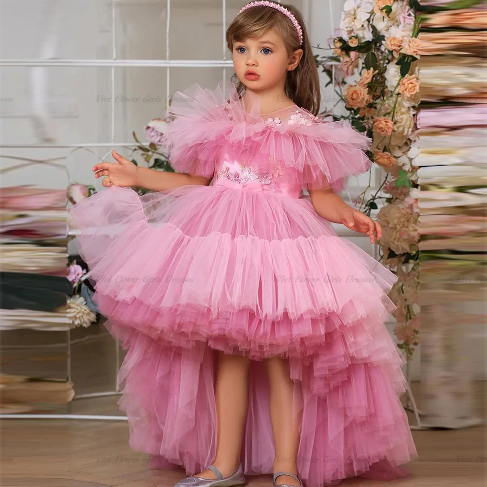 2024 New Cute Pink Puffy High-Low Style Flower Girl Dresses Tulle Princess Dress Baby Girl Party Dress First Communion Christmas
2024 New Cute Pink Puffy High-Low Style Flower Girl Dresses Tulle Princess Dress Baby Girl Party Dress First Communion Christmas