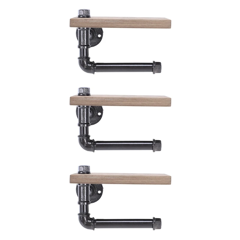 3X Toilet Roll Holder Multifunction Retro-Styled Iron Pipe Wall Mount Paper Towel Rack
3X Toilet Roll Holder Multifunction Retro-Styled Iron Pipe Wall Mount Paper Towel Rack
