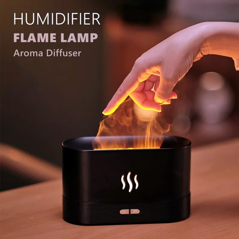 Portable Essential Oil Diffuser Simulation Flame Ultrasonic Humidifier Home Office Air Freshener Fragrance Sooth Sleep Atomizer
Portable Essential Oil Diffuser Simulation Flame Ultrasonic Humidifier Home Office Air Freshener Fragrance Sooth Sleep Atomizer
