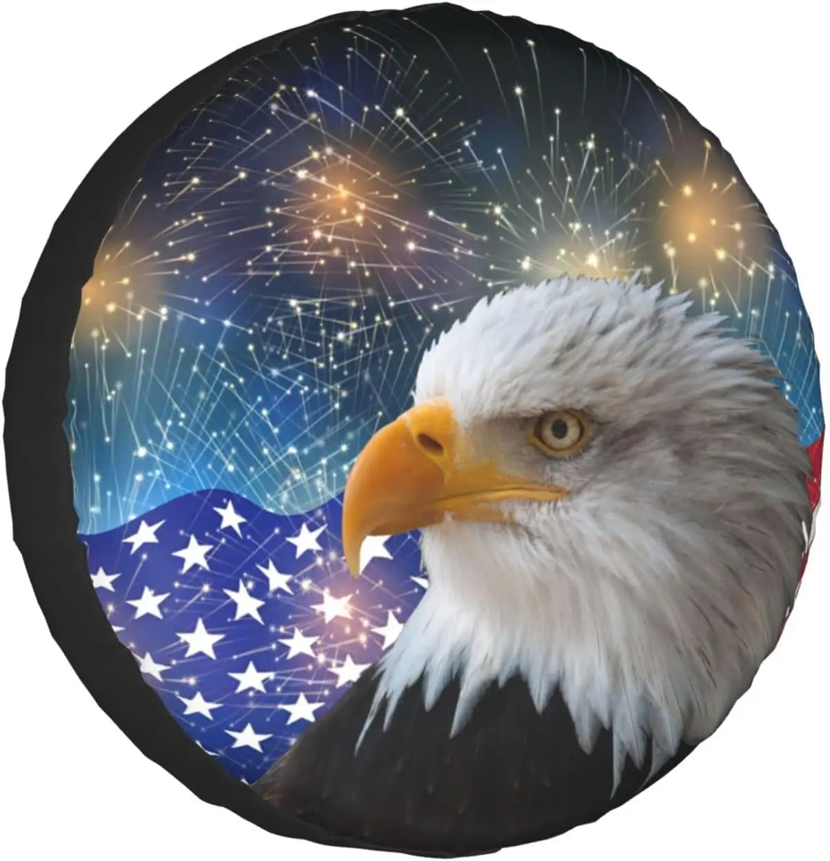 Spare Tire Cover Independence Day Bald Eagle Tire Covers Weatherproof Wheel Protector Universal Fit for Camper Trailer RV SUV
Spare Tire Cover Independence Day Bald Eagle Tire Covers Weatherproof Wheel Protector Universal Fit for Camper Trailer RV SUV