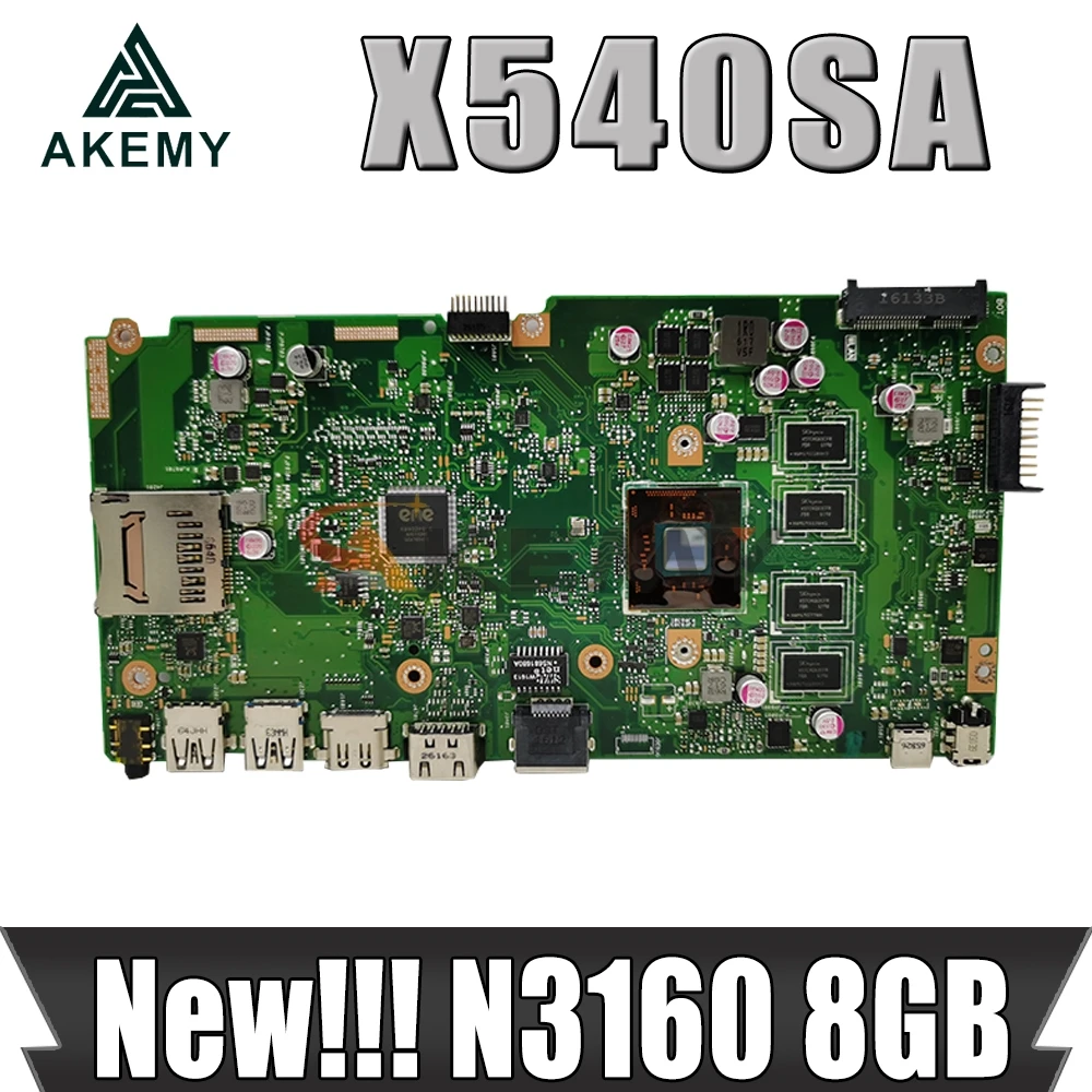 Akemy New!!! X540SA Motherboard For ASUS VivoBook X540SA X540S F540S Laptop Motherboard W/ N3160 8GB RAM Tested 100% Mainboard
Akemy New!!! X540SA Motherboard For ASUS VivoBook X540SA X540S F540S Laptop Motherboard W/ N3160 8GB RAM Tested 100% Mainboard