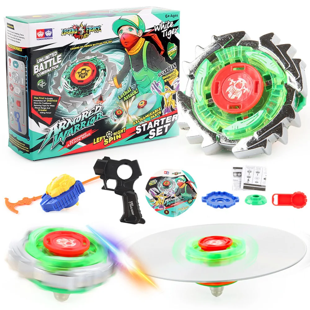 Toupie Beyblades Burst Metal Fusion Toys for Children F6102 Spinning Gyroscope with Handle and Ruler Launcher
Toupie Beyblades Burst Metal Fusion Toys for Children F6102 Spinning Gyroscope with Handle and Ruler Launcher