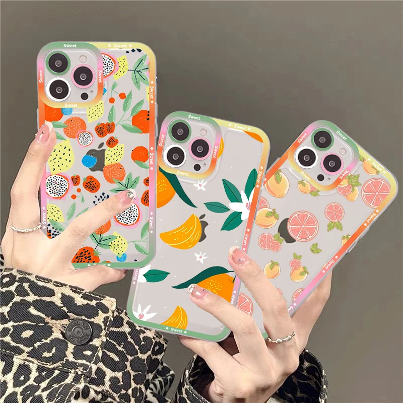 Summer Fruit Phone Case For IPhone 14 13 12 11 Pro Max Mini X Xs XR 6 7 8 Plus SE 2020 Transparent Case
Summer Fruit Phone Case For IPhone 14 13 12 11 Pro Max Mini X Xs XR 6 7 8 Plus SE 2020 Transparent Case