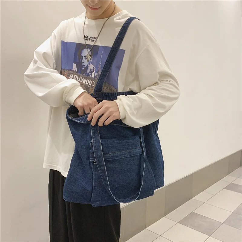 New Denim Jeans Shoulder Bags Cool Girl Totes Fashion Trend Handbags Crossbody Bags Large Capacity Shoppers Female Bag
New Denim Jeans Shoulder Bags Cool Girl Totes Fashion Trend Handbags Crossbody Bags Large Capacity Shoppers Female Bag