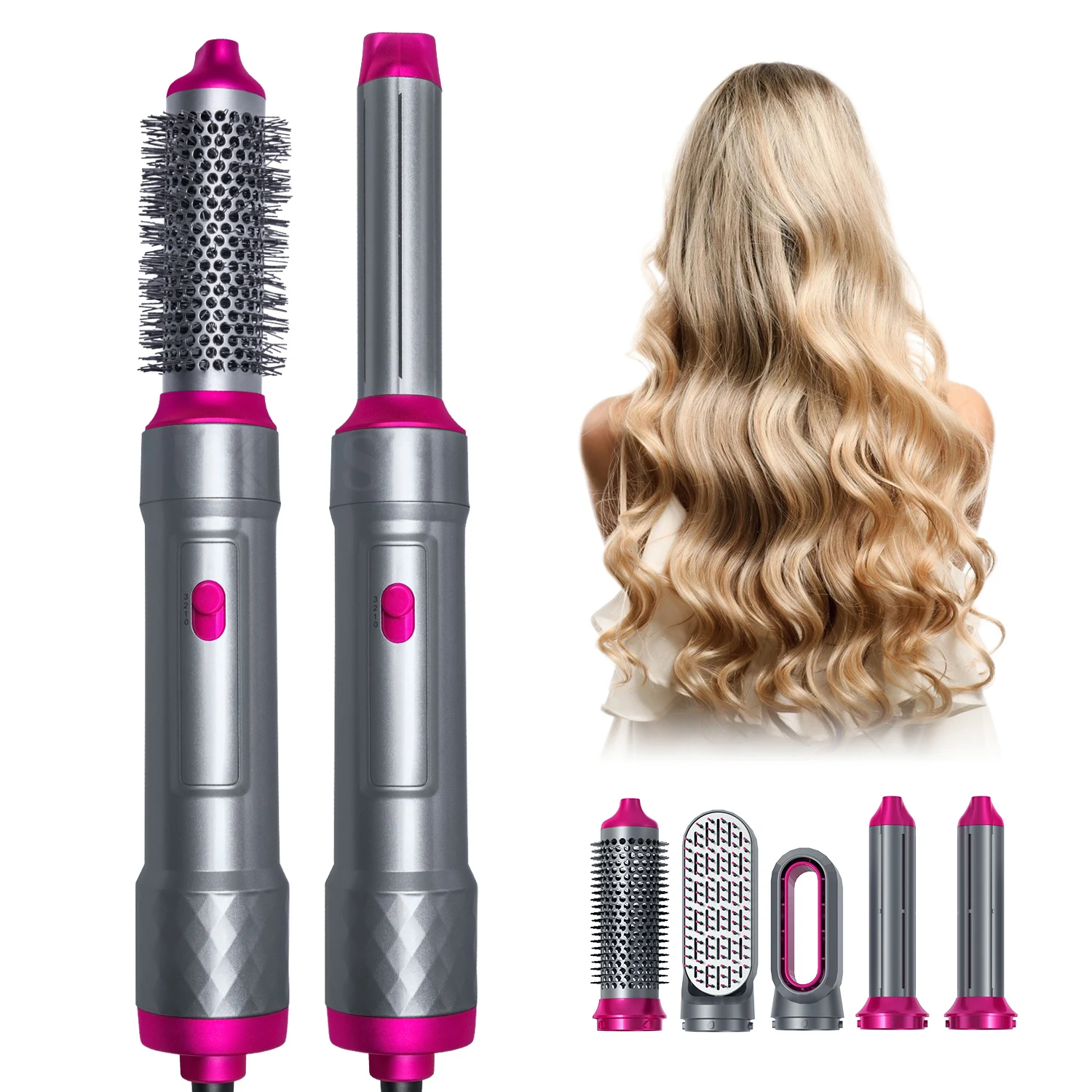 Electric Hair Dryer Brush Hair Curler 5 in 1 Hot Air Brush Negative Ions Hair Straightener Brush Hair Styler Dryer & Straighteni
Electric Hair Dryer Brush Hair Curler 5 in 1 Hot Air Brush Negative Ions Hair Straightener Brush Hair Styler Dryer & Straighteni