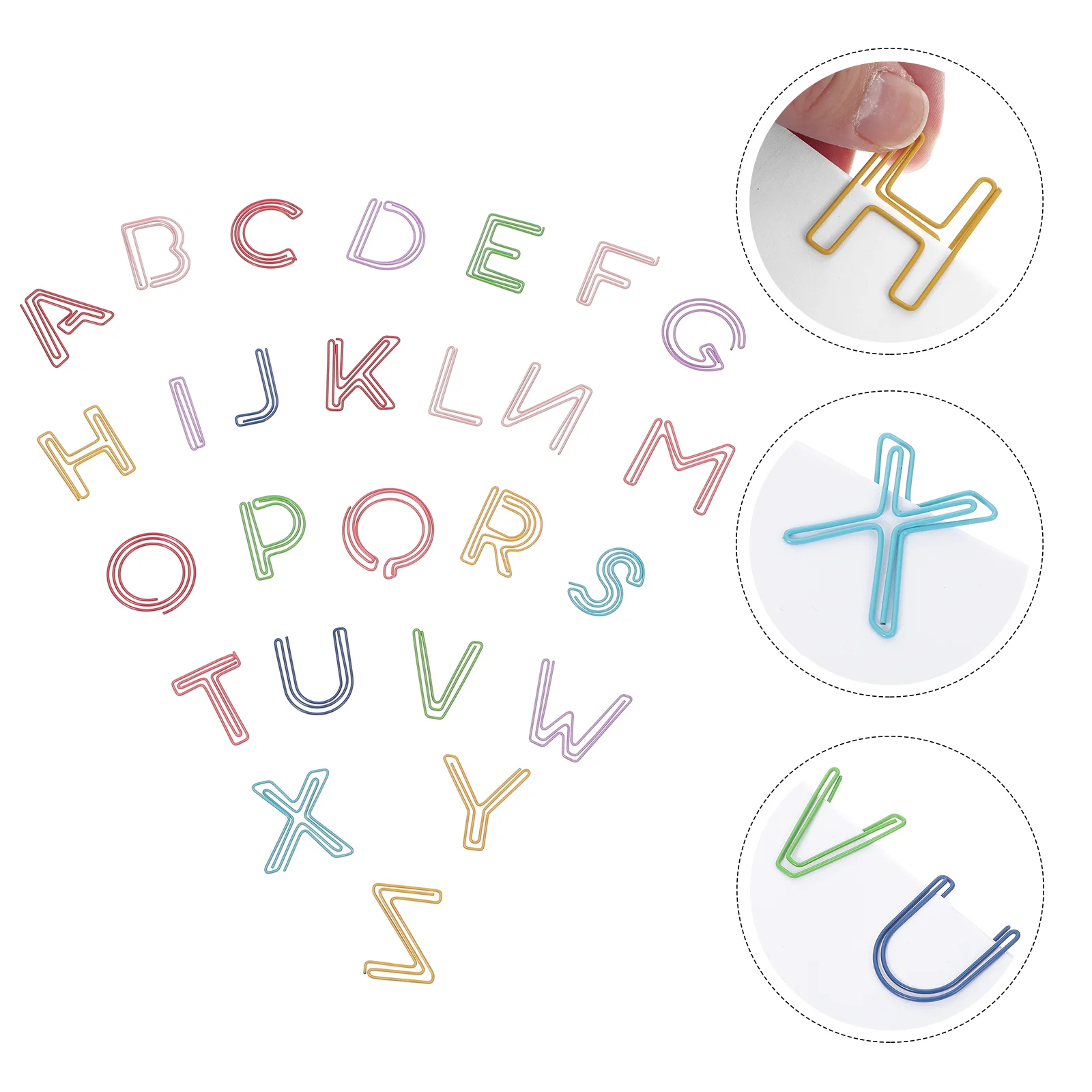 26pcs Paper Clips Multi-purpose Decorative Creative Metal Clips Thickened Paper Clips School Stationery
26pcs Paper Clips Multi-purpose Decorative Creative Metal Clips Thickened Paper Clips School Stationery