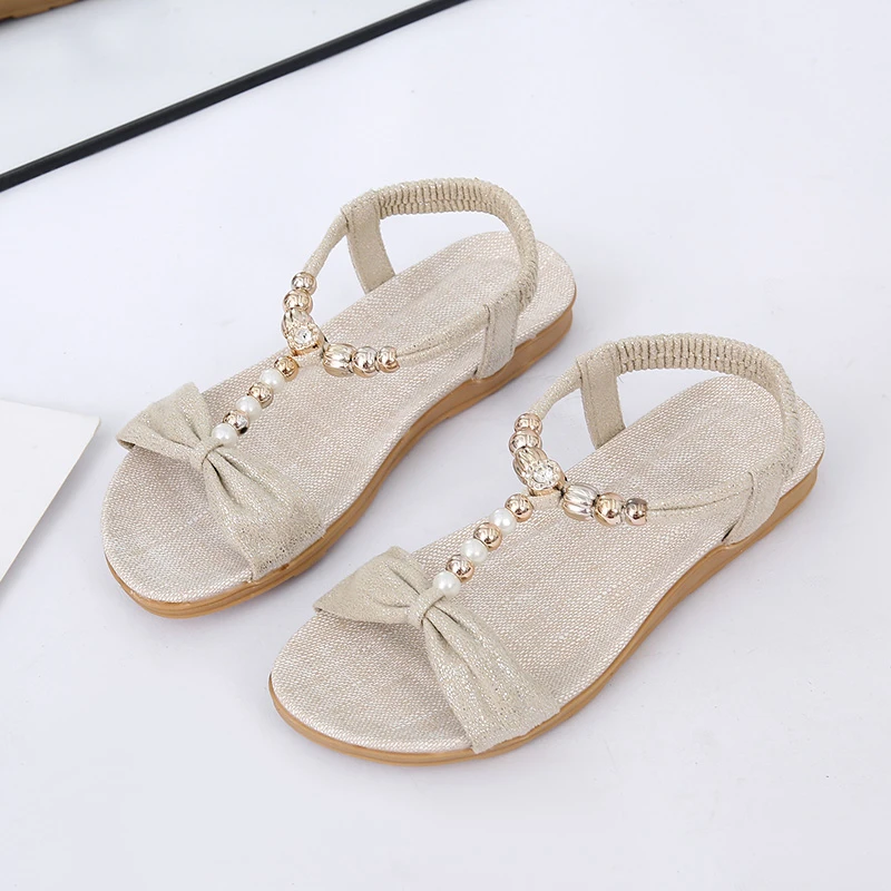 Ladies Fashion Summer Vintage Solid Color Boho Pearl Rhinestone Wedge Sandals Womens Size 41 Wedge Sandal sandalias mujer
Ladies Fashion Summer Vintage Solid Color Boho Pearl Rhinestone Wedge Sandals Womens Size 41 Wedge Sandal sandalias mujer