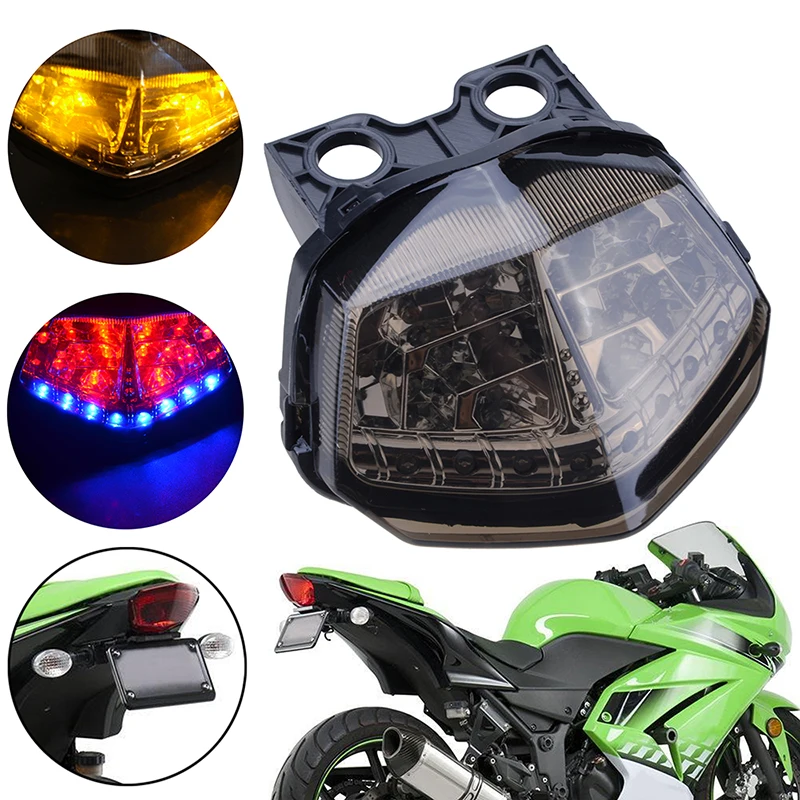 

Задний стоп светильник сигнал для мотоцикла, поворотник, Встроенный задний фонарь для Kawasaki Ninja 250R Z250 ZX250R EX250 2008-2012, 2 шт.