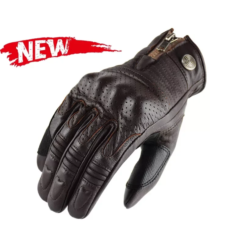 80s Retro Motorcycle Riding Gloves Leather Anti-drop &Wear-resistant Motocross Gloves Full Finger Real Leather Moto Gloves M
80s Retro Motorcycle Riding Gloves Leather Anti-drop &Wear-resistant Motocross Gloves Full Finger Real Leather Moto Gloves M